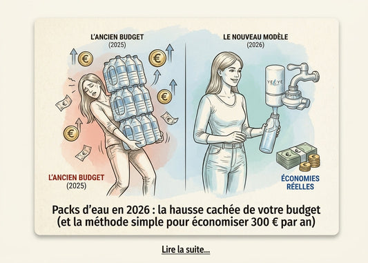 Packs d'eau en 2026 : la hausse cachée de votre budget (et la méthode simple pour économiser 300 € par an)